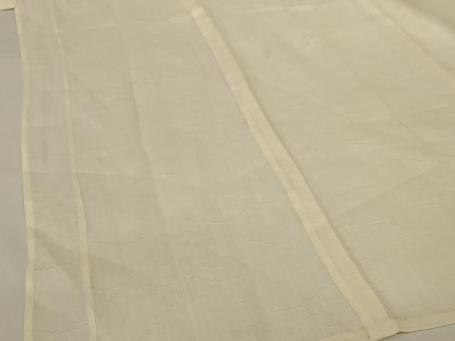 平和屋着物＊夏物 長襦袢 草花紋紗 鳥の子色 綿麻 AABH6464jd