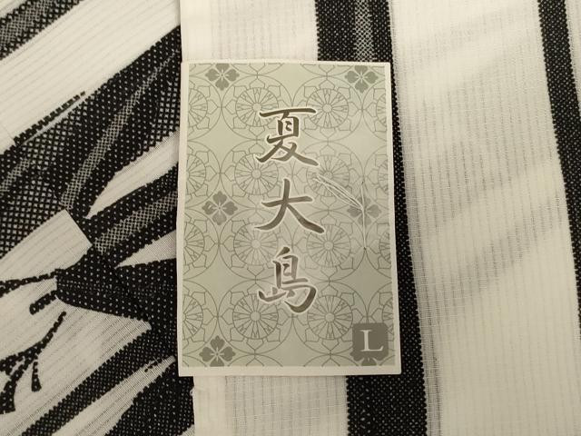 平和屋着物＊夏物 小紋 縦絽 笹竹文 洗える着物 未使用 AABH6471jd