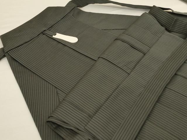 平和屋着物＊夏物　男性　馬乗り袴　縞　正絹　逸品　AABH6481jd