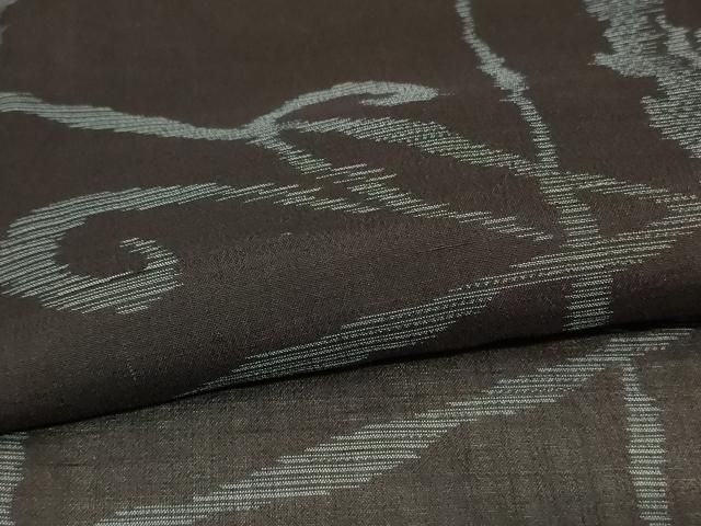平和屋着物＊夏物 紗紬 幾何学文様 正絹 逸品 AABH6484jd