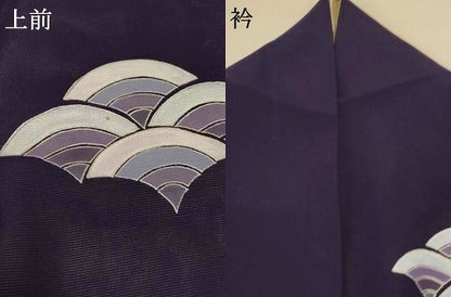 平和屋着物＊夏物 訪問着 絽 青海波 銀彩 正絹 逸品 AABH6490jd