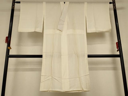 平和屋着物＊夏物 長襦袢 絽 鳥の子色 正絹 逸品 AABH6491jd