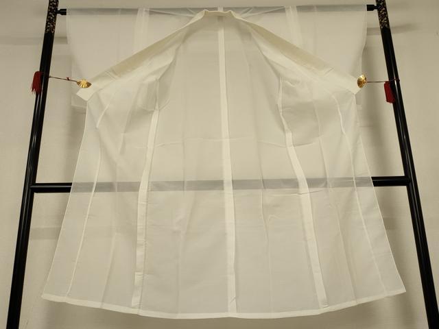 平和屋着物＊夏物 長襦袢 絽 白色 洗える着物 AABH6500jd