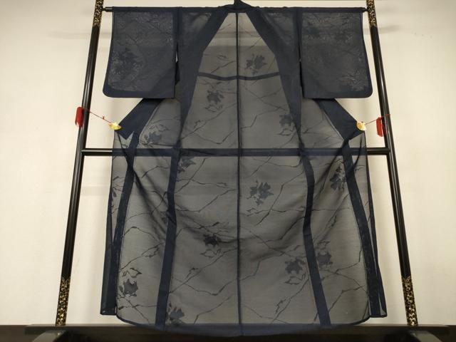 平和屋着物＊夏物 色無地 紗 褐返色 正絹 逸品 AABH6501jd