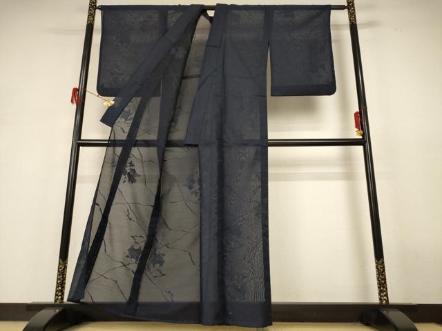 平和屋着物＊夏物 色無地 紗 褐返色 正絹 逸品 AABH6501jd