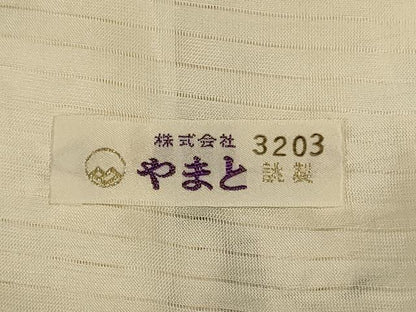平和屋着物＊夏物 小紋 絽 草花文 やまと誂製 正絹 逸品 AABH6513jd