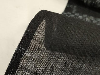 平和屋着物＊夏物 上布 幾何学文様 麻 逸品 AABH6514jd