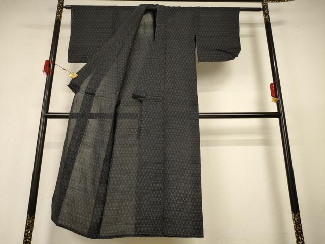平和屋着物＊夏物 上布 絣柄 麻 逸品 AABH6516jd