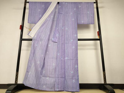 平和屋着物＊夏物 小紋 絽 飛鳥文 洗える着物 AABH6525jd