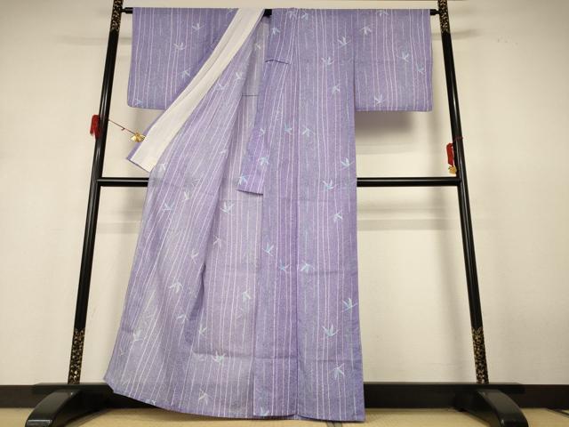 平和屋着物＊夏物 小紋 絽 飛鳥文 洗える着物 AABH6525jd