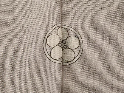 平和屋着物＊夏物 小紋 紗 霞文 暈し染め 正絹 逸品 AABH6533jd