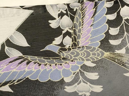 平和屋着物＊夏物 訪問着 絽 花鳥文 暈し染め 洗える着物 AABH6540jd