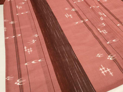 平和屋着物＊夏物 小紋 紗 琉球絣文 洗える着物 AABH6541jd