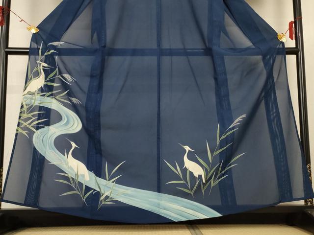 平和屋着物＊夏物　訪問着　絽　白鷺　正絹　逸品　AABH6542jd 平和屋着物＊夏物 訪問着 絽 白鷺 正絹 逸品 AABH6542jdの通販 by 平和