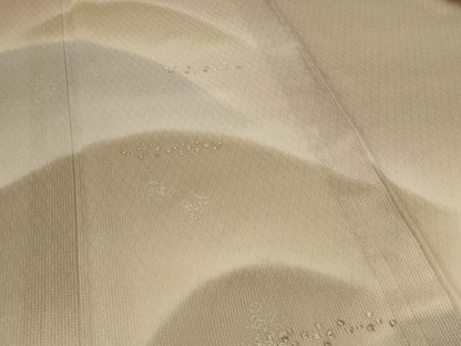 平和屋着物＊夏物　訪問着　紗　刺繍　遠山箔散らし花文　暈し染め　銀彩　正絹　逸品　AABH6546jd