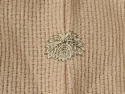 平和屋着物＊夏物　訪問着　紗　刺繍　遠山箔散らし花文　暈し染め　銀彩　正絹　逸品　AABH6546jd