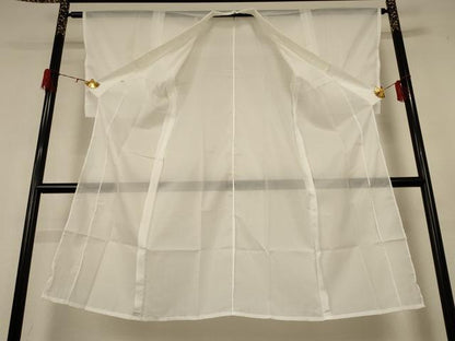 平和屋着物＊夏物　長襦袢　絽　白色　洗える着物　AABH6549jd