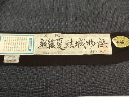 平和屋着物＊夏物 越後夏結城物語 100亀甲 総詰め 正絹 逸品 AABH6553jd