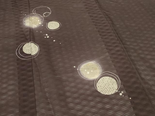 平和屋着物＊夏物 訪問着 変わり絽 箔散らし文 暈し染め 金銀彩 正絹 逸品 AABH6556jd