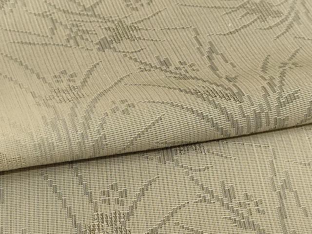 平和屋着物＊夏物 小紋 紗 草花文 暈し染め 正絹 逸品 AABH6559jd