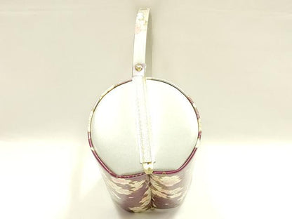 平和屋着物▼和装小物　和装バッグ　ハンドバッグ　振袖用　花柄　雪輪　桜　逸品　AABH6586ay