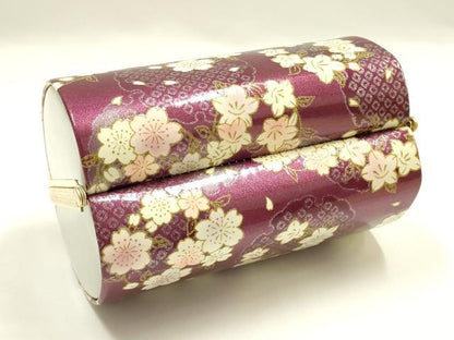 平和屋着物▼和装小物　和装バッグ　ハンドバッグ　振袖用　花柄　雪輪　桜　逸品　AABH6586ay