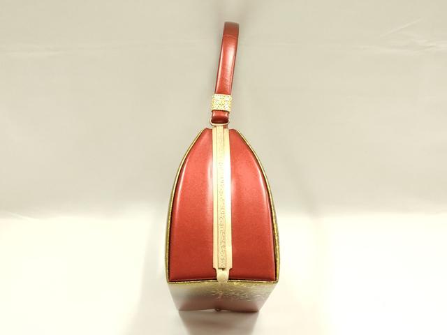 平和屋着物■和装小物　和装バッグ　ハンドバッグ　舞蝶　金彩　逸品　AABH6587ay