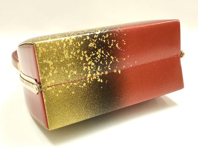 平和屋着物■和装小物　和装バッグ　ハンドバッグ　舞蝶　金彩　逸品　AABH6587ay