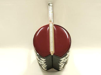 平和屋着物▼和装小物　和装バッグ　ハンドバッグ　花柄　桜　ラインストーン　金彩　逸品　AABH6591ay