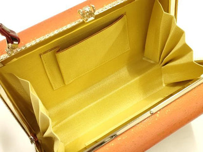 平和屋着物▼和装小物 和装バッグ ハンドバッグ 色紙花文 金彩 逸品 AABH6592ay