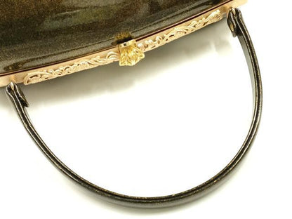 平和屋着物▼和装小物　和装バッグ　ハンドバッグ　金彩　逸品　AABH6601ay