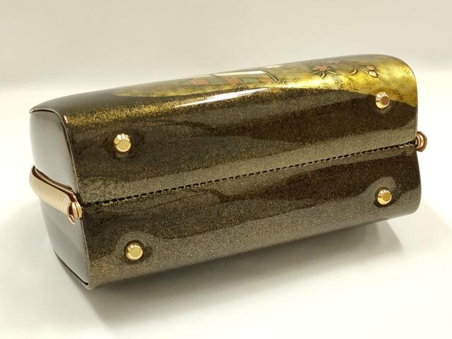 平和屋着物▼和装小物　和装バッグ　ハンドバッグ　金彩　逸品　AABH6601ay