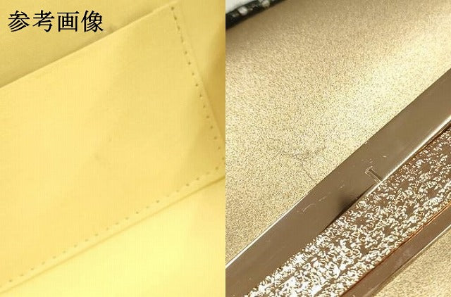 平和屋着物●和装小物　和装バッグ　ハンドバッグ　花柄　更紗　金糸　逸品　AABH6614ay