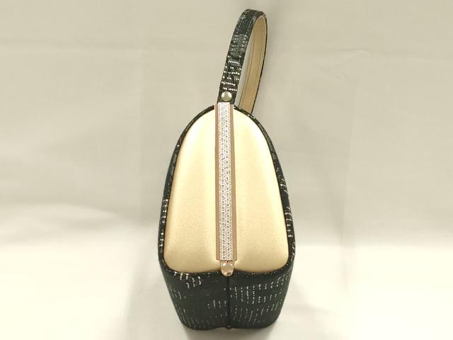 平和屋着物●和装小物　和装バッグ　ハンドバッグ　花柄　更紗　金糸　逸品　AABH6614ay