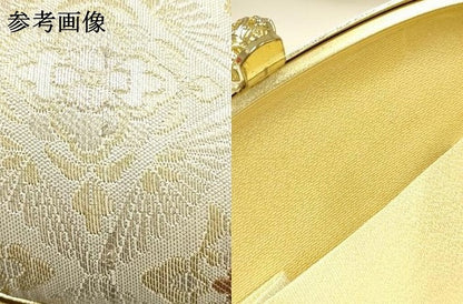 平和屋着物●和装小物　和装バッグ　ハンドバッグ　花七宝　金銀糸　逸品　AABH6620ay