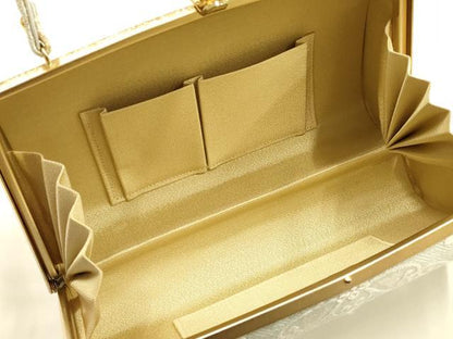 平和屋着物●和装小物　和装バッグ　ハンドバッグ　正倉院花文　金銀糸　逸品　AABH6631ay