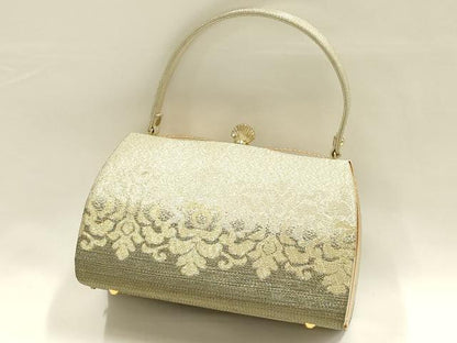 平和屋着物●和装小物　和装バッグ　ハンドバッグ　つづれ織　礼装　金銀糸　逸品　AABH6633ay