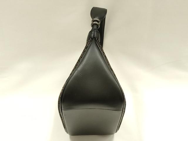 平和屋着物●和装小物　和装バッグ　甲州印傳　印傳屋　ハンドバッグ　菊文　鶴亀　松竹梅　逸品　AABH6637ay