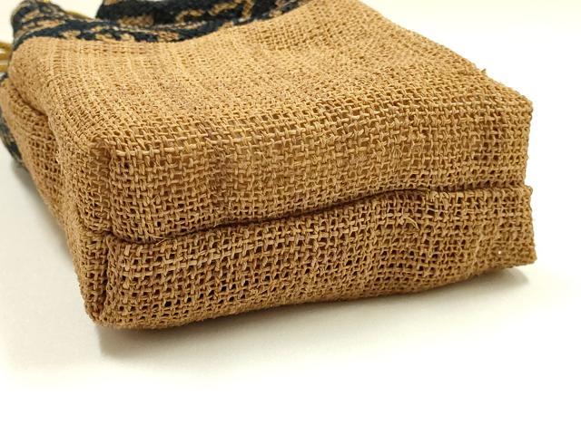 平和屋着物●古代原始布　科布　和装小物　しな布　小物袋　逸品　AABH6640ay