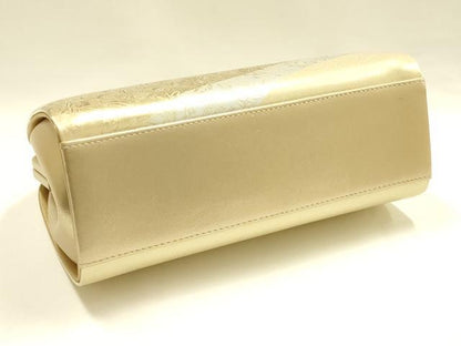 平和屋着物●和装小物　和装バッグ　ハンドバッグ　花柄　更紗　金銀彩　逸品　AABH6643ay