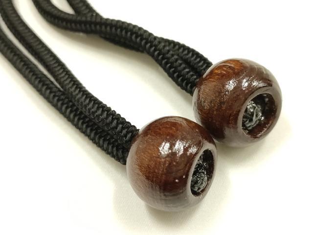 平和屋着物●和装小物　和装バッグ　ハンドバッグ　網代　巾着　木玉　逸品　AABH6646ay