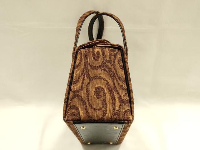 平和屋着物●和装小物　和装バッグ　金鷲本舗 東京謹製 キンワシ印　ハンドバッグ　逸品　AABH6647ay