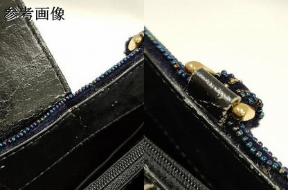 平和屋着物●和装小物　和装バッグ　ハンドバッグ　ビーズバッグ　幾何学模様　逸品　AABH6649ay