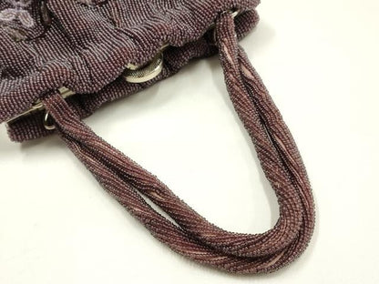 平和屋着物●和装小物　和装バッグ　ハンドバッグ　ビーズバッグ　花七宝　逸品　AABH6656ay