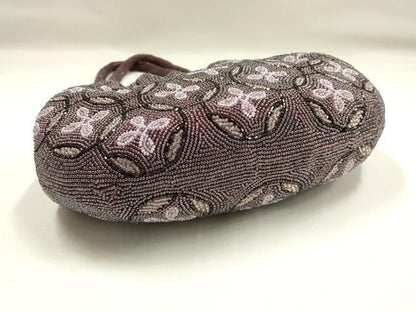 平和屋着物●和装小物　和装バッグ　ハンドバッグ　ビーズバッグ　花七宝　逸品　AABH6656ay