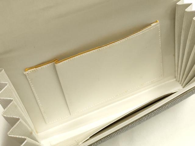 平和屋着物▼和装小物　和装バッグ　LUMY はしもと　クラッチバッグ　ビーズバッグ　菊青海波　逸品　AABH6663ay