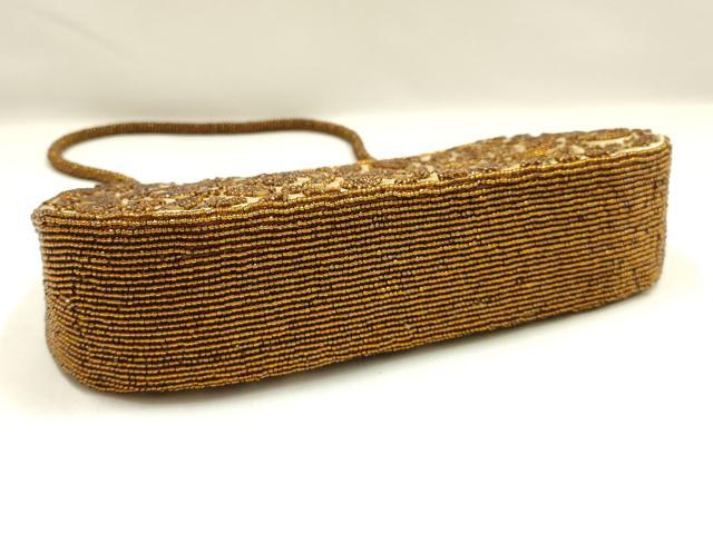 平和屋着物▼和装小物 和装バッグ CheCheNewYork ハンドバッグ ビーズバッグ 花七宝 逸品 AABH6671ay