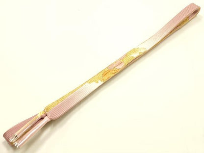 平和屋着物●和装小物　帯締め・帯揚げセット　高麗組 綾出し　暈し染め　金糸　金彩　逸品　未使用品あり　AABH6675ay
