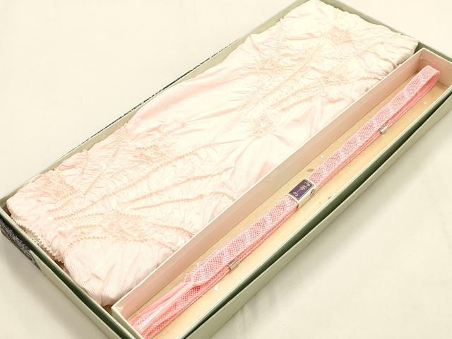 平和屋着物＊夏物 和装小物 帯締め・帯揚げセット レース組 平組 絞り 逸品 未使用 AABH6677ay