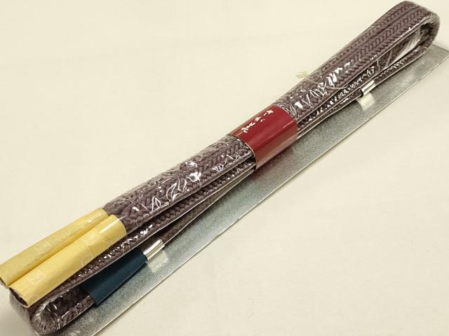 平和屋着物●和装小物　帯締め・帯揚げセット　冠組　草木染　さが美扱い　逸品　未使用　AABH6681ay